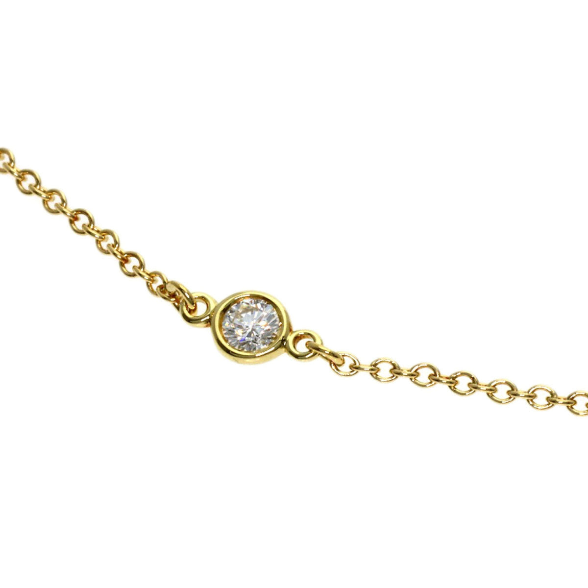 Elsa Peretti Diamonds By The Yard Pendant Necklace 18K Yellow Gold and Diamond