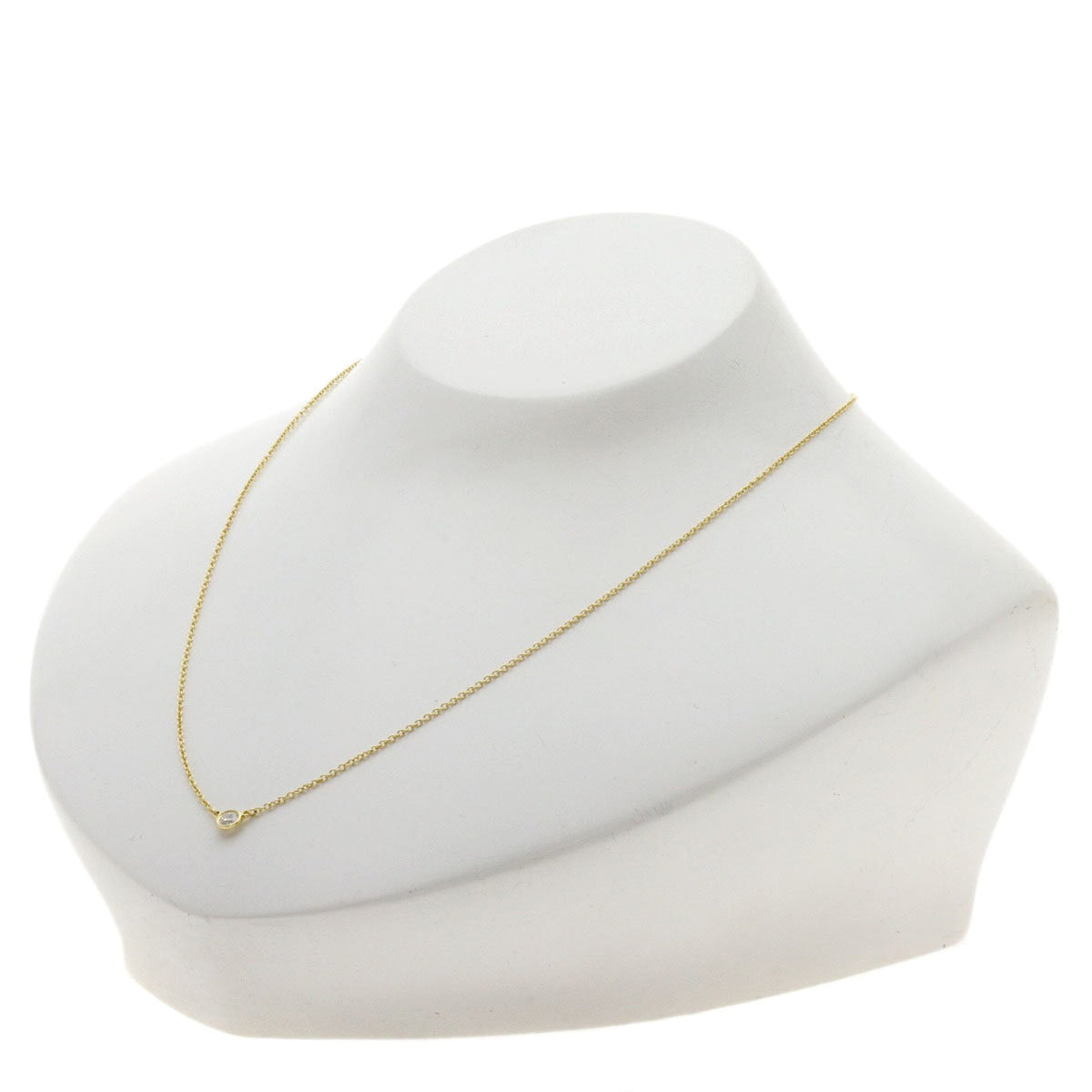 Elsa Peretti Diamonds By The Yard Pendant Necklace 18K Yellow Gold and Diamond