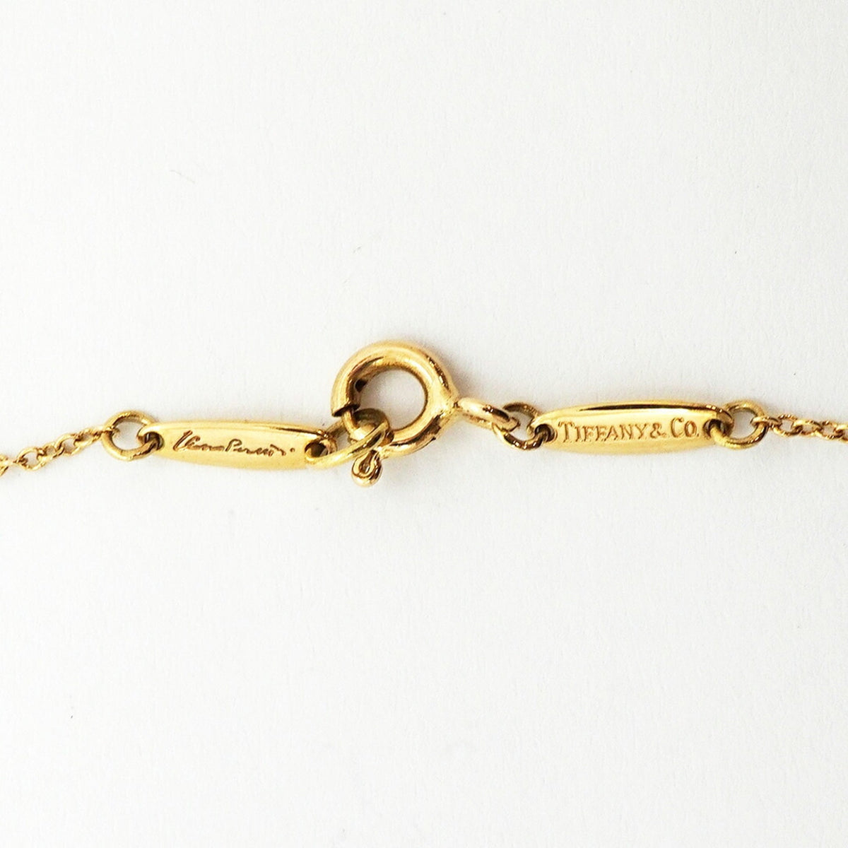 Double Loop Pendant Necklace 18K Yellow Gold
